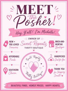💕 Meet the Posher | Sweet Repeatz Thrifty Boutique